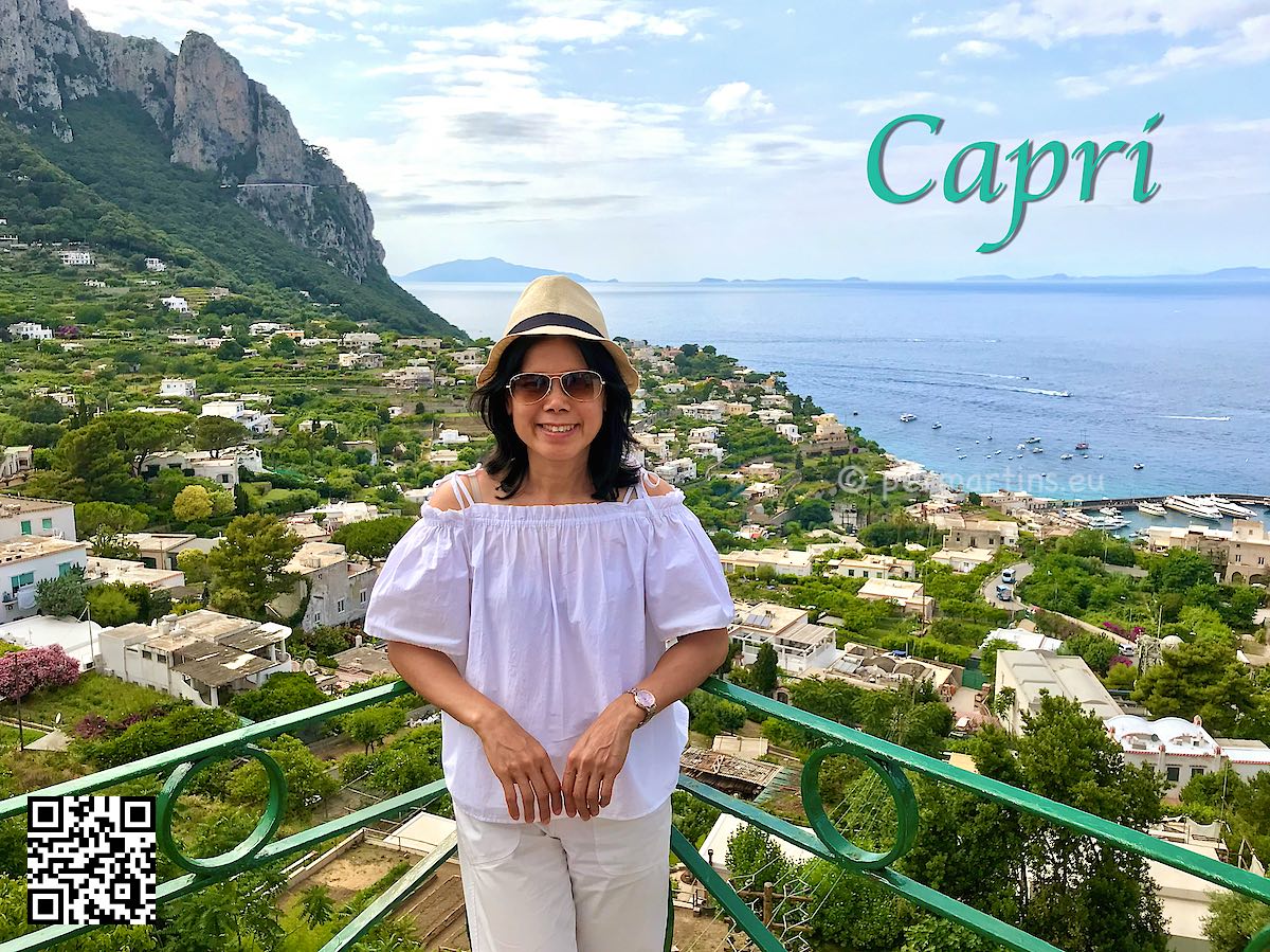 Italy Isola di Capri Funicolare Telescope view point.
